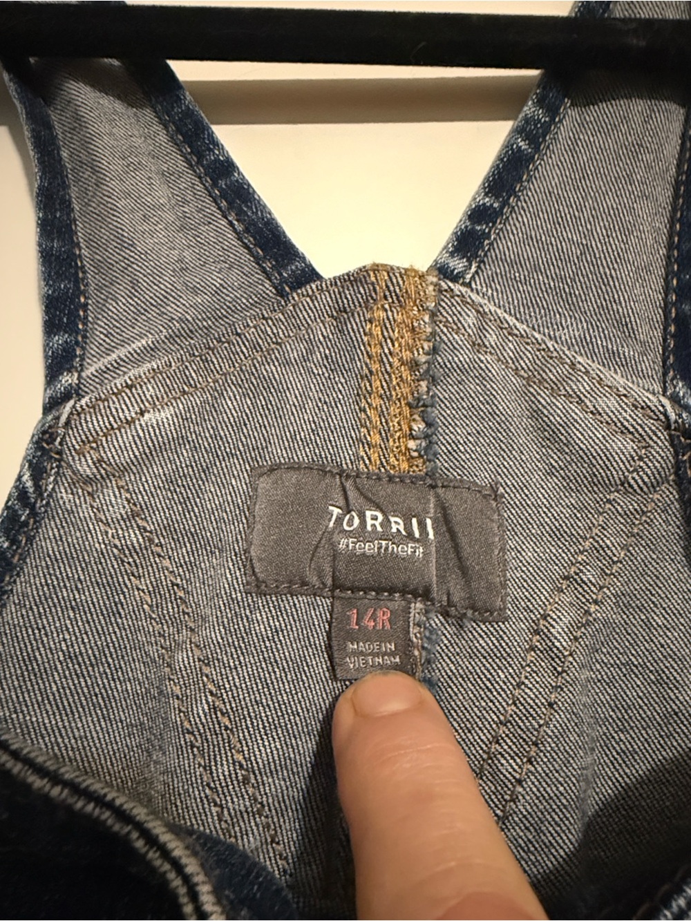Torrid Real McCoy Vintage Stretch High Rise Classic Dark Blue Denim Overalls - Picture 5 of 8